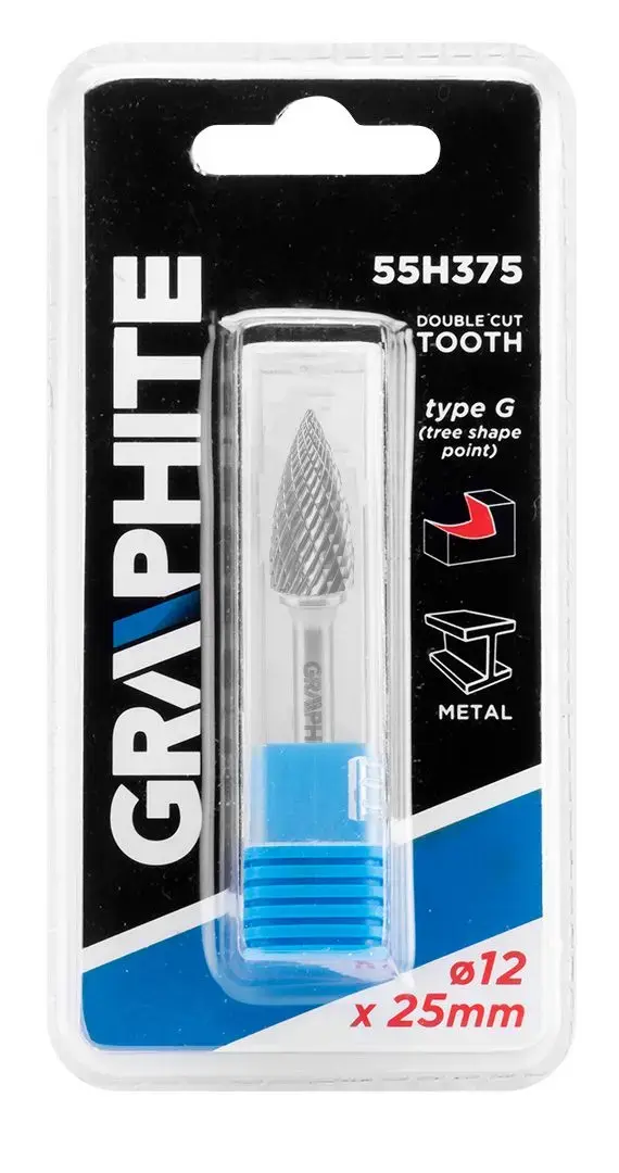GRAPHITE 55H375 rotācijas frēze — 1 gab. Photo 4