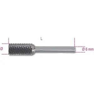 Rotary Oval Milling Cutter 6 mm Beta Tools 426MD-OV6
