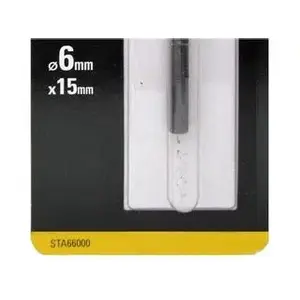 Фреза прямая STANLEY STA66000 — хвостовик 6 мм, длина реза 15 мм