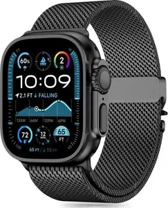 Ремешок Tech‑Protect Pasek Milano для Apple Watch 6/7/8/9/10/SE/Ultra 1/2 (44/45/46/49 мм) — черный