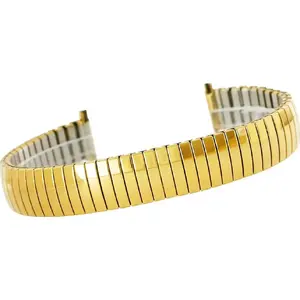 Kemer izstiepjamā zelta tonī pulksteņa siksniņa 12–16 mm modelis 101G-12/16
