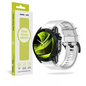 Силиконовый ремешок для часов 22 мм от MOBILE ORIGIN — Easy Strap белый