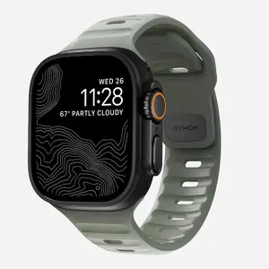 Ремешок Nomad Sport Band серый резиновый для умных часов, ширина 21,5 мм, запястье 160–195 мм