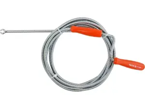Drain auger YATO YT-25002 — manual plumbing snake for pipe clearing, 1 pc