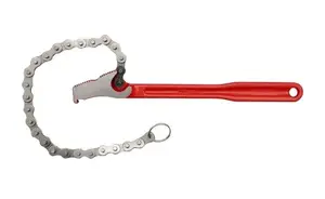 Chain pipe wrench YATO YT-22260, chain type, 300 mm, red/yellow handles