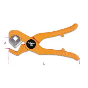 Cutting Pliers for PVC Pipes Beta Tools 341 — pipe cutter for plastic tubing