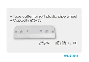 Manual pipe cutter King Tony 7913B-35, model 7913B-35, weight 215 g