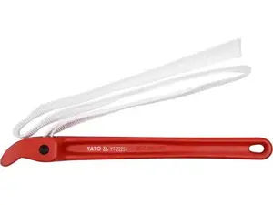 Strap wrench YATO YT-22255 — red/white nylon strap, spare part/accessory, 1 pc
