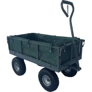 Garden Wheelbarrow Trailer Saska Garden 270 kg load capacity, model 1060743