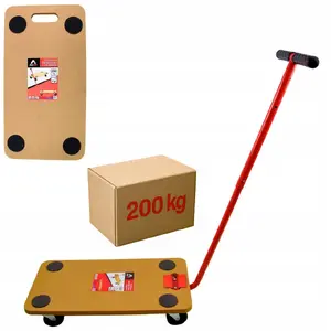 Platform Transport Cart with Handle VidaXL A90TC24200 — Load Capacity 200 kg, Platform 57.5×30.0 cm