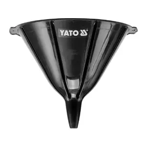 Воронка YATO YT-0697, поли-пропиленовая для моторного масла, диаметр 28 см, чёрная