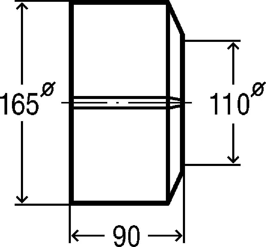 VIEGA Viega 3821 cylindrical tank 165×100×900 mm Photo 3
