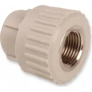 Alkotest ZW2534 connector, female thread 3/4" to pipe Ø25 mm (PP)