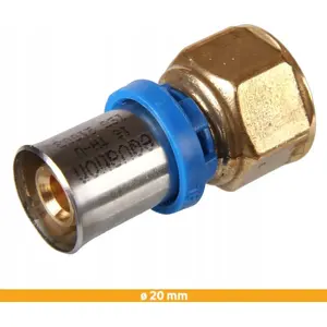 Соединитель прямой Alkotest MZPW2034 20x3/4 GW для PEX труб