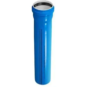 Bathroom soil pipe MAGNAPLAST 75 mm low-noise internal drainage with bell 1 m (model 146140)