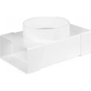Вентиляционный вертикальный плоский тройник AWENTA KP55-26/100 55x110/100 мм (1 шт)