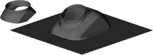 Roof Flashing Almeva ZUD22S for 25–45° Roofs, UNI 80/125, black (complete set)