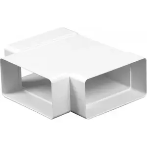 Вентиляционный вертикальный плоский тройник AWENTA KP75-26/125 (75x150/125) — 1 шт