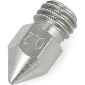 Sprausla MK8 0,2 mm priekš 1,75 mm filamenta, nerūsējošā tērauda