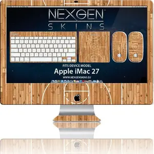 Skin set for iMac 27 inch hardwood classic 3D effect by Nexgen Skins