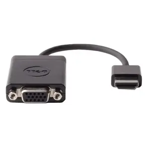 Адаптер Dell HDMI на VGA — HDMI к VGA (D-Sub), длина кабеля 0,17 м, ширина 33 мм, глубина 175,3 мм, высота 12,7 мм