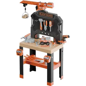 Детская верстак с краном Simba-Dickie Black+Decker модель 7600360741 — набор игрушечных инструментов