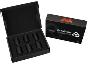 Thermal Grizzly DeltaMate Extender MF28 Black — thermal interface pads, 6-pack