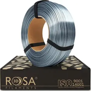 PLA-Silk filaments 1,75 mm 1 kg ruļļa ROSA3D — krāsa Steel