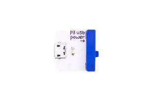 Power module LittleBits power (USB) — blue/white, 95.2×190.5×12.7 mm