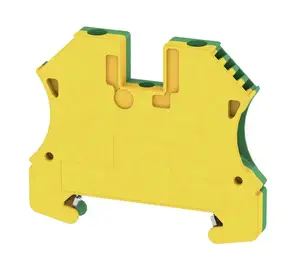 Terminal block Weidmüller WPE 4, feed-through, 6.1 mm width, green/yellow