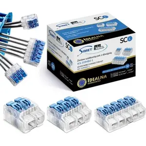 Набор разъёмов Simet Ideal Combo1 88000901 — 30 шт. быстросъёмных соединителей для тросов и проводов (SCL2, SCL3, SCL5)