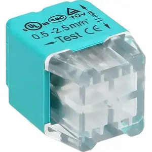 Terminal connector ORNO OR-SZ-8004/4/10 — 4-wire double-row push-in; for solid/stranded wire 0.75–2.5 mm²; IEC 300V/24A; pack of 10