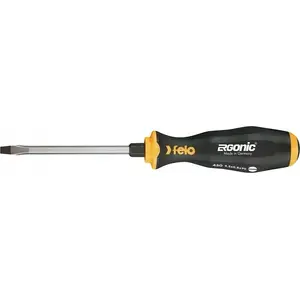 Flathead screwdriver FELO Ergonic 9.0 x 1.6 mm model FL45009040 — impactable