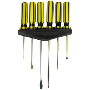Screwdriver set MEGA 6 pieces model 10202, assorted tips
