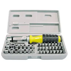 Screwdriver set MEGA 40-piece with ratchet, model 10013