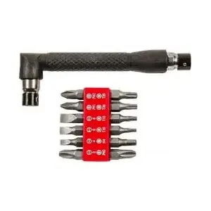 Screwdriver Bit Set with Handle Top Tools 13-piece (model 39D389) - bits and manual handle