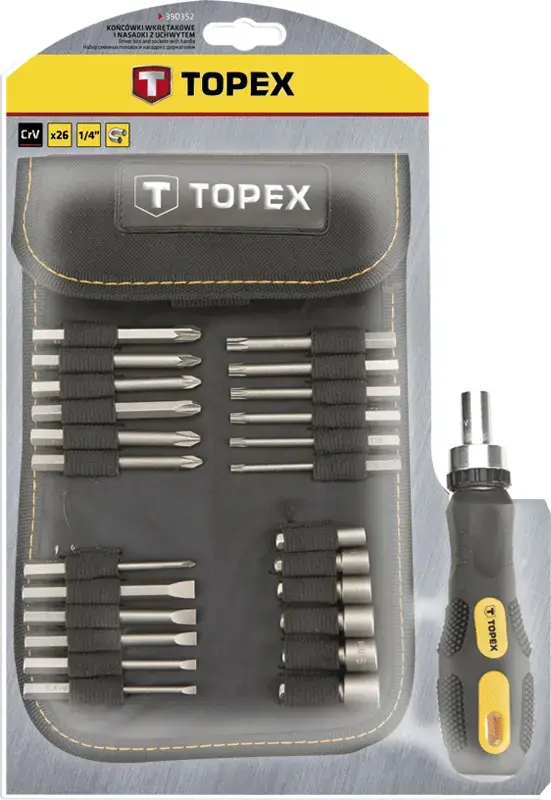 Topex 39D352 manual multi-bit screwdriver Photo 2