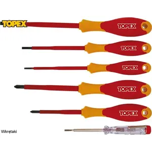 Electric Screwdriver Set Topex T 39D150 — 5 pieces with 1000V voltage tester