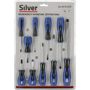 Screwdrivers Silver set 10 pcs — Silver brand, model 11592