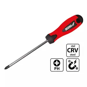 Manual screwdriver Dedra 06A012, length 80 mm, Phillips tip
