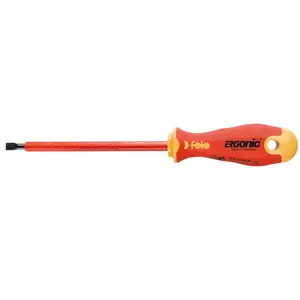 Insulated flat-head screwdriver FELO Ergonic 5.5 x 125 mm FL41305590
