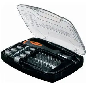 Uzgriežņu uzgaļu komplekts ar rāvējslēdzēja skrūvgriezi Black & Decker A7062 — 40 daļas