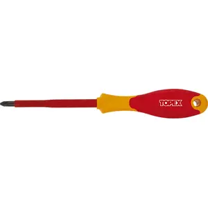 Insulated Phillips Screwdriver Topex 39D480 1000V, cross tip