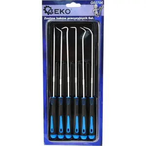 GEKO precision hook set G02706 — 6-piece precision hook and pick tools
