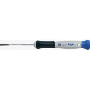 FELO precision ESD flat-head screwdriver 2.0 x 0.4 mm, 60 mm blade