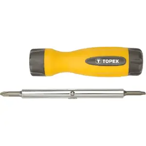 Topex reversible screwdriver set 4 pcs model 39D516, assorted tips