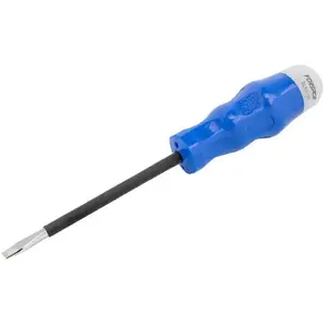 Screwdriver with LED light Forsage SL5x100, slotted 5 mm tip, 100 mm blade