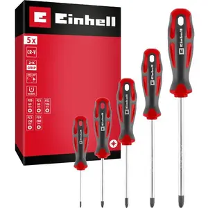 Set of 5 Pozidriv Screwdrivers EINHELL PZ (5-piece) — manual screwdrivers set