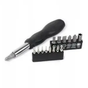 Multi-function screwdriver set Kraft&Dele P014K with 15-piece bit kit