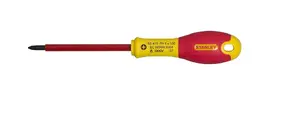 Insulated Phillips Screwdriver STANLEY FATMAX 125 mm, red/yellow handle, Phillips tip